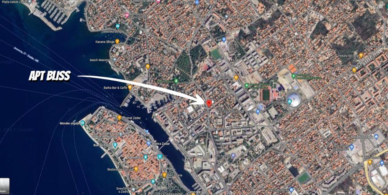 Apartmán Bliss Zadar Exteriér fotografie
